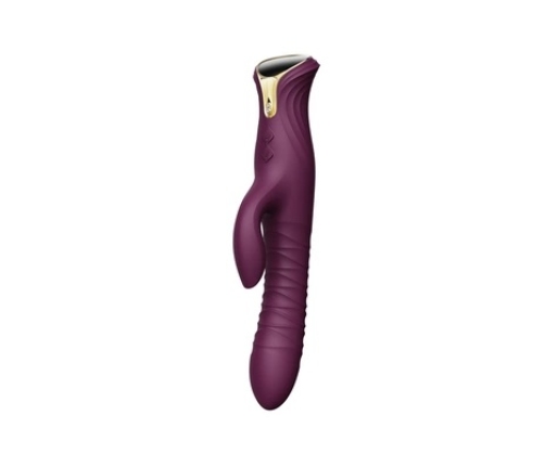 ZALO MOSE Velvet Purple Intimate Device with PowerThrust & Heating