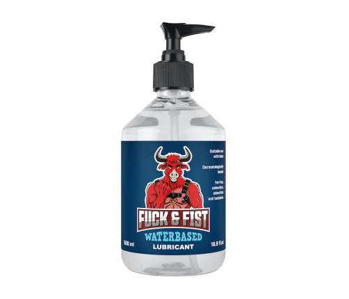 Fuck & Fist Waterbased Lubricant 500ml - Fluid Non-Sticky Formula