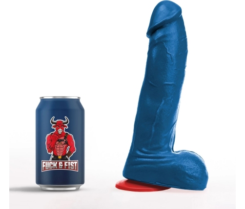 Hoenir L Blue - Anatomical Intimate Device with Suction Cup 20 cm