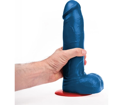 Hoenir XL Intimate Model with Removable Suction Cup 19cm Blue PVC
