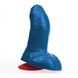 Buri S Curved Intimate Machine with Suction Cup 14 cm Blue PVC