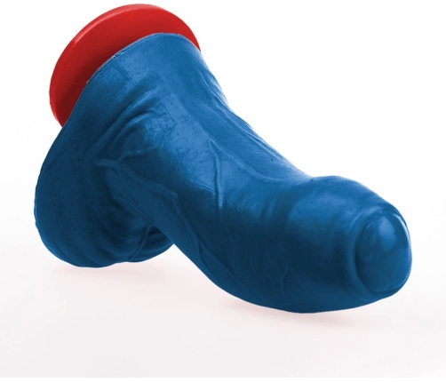 Buri S Curved Intimate Machine with Suction Cup 14 cm Blue PVC
