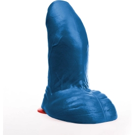 Buri XL Blue Curved Model PVC Intimate Machine with Suction Base 27cm