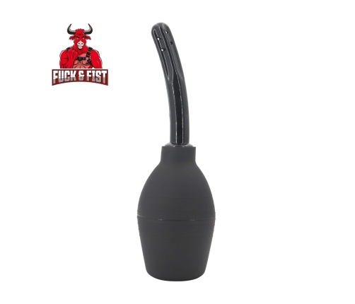 Enema Bulb 310 ml Black - Intimate Hygiene Device with Curved Tip
