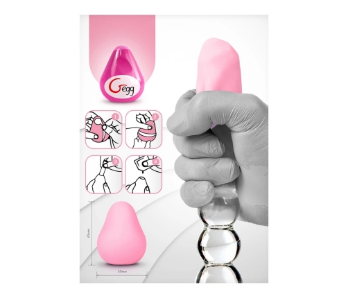 G-Egg Vibrating Egg Masturbator - Pink