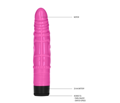 Slight Realistic Dildo Vibrator - 8 / 20 cm
