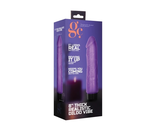 Thick Realistic Dildo Vibrator - 8 / 20 cm