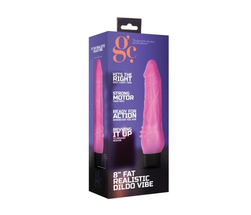 Fat Realistic Dildo Vibrator - 8 / 20 cm