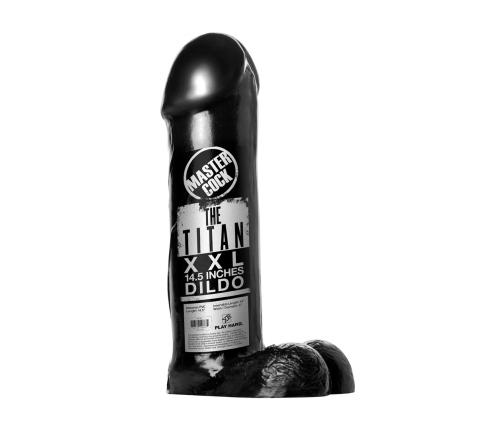 The Titan Dildo - XXL - 14.5 inch - Black
