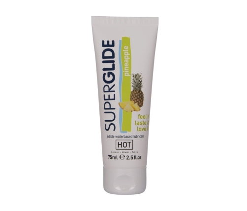 Superglide - Edible Waterbased Lubricant - Pineapple - 3 fl oz / 75 ml