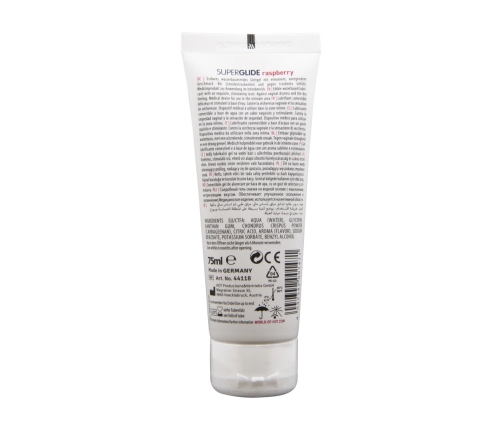 Superglide - Edible Waterbased Lubricant - Raspberry - 3 fl oz / 75 ml