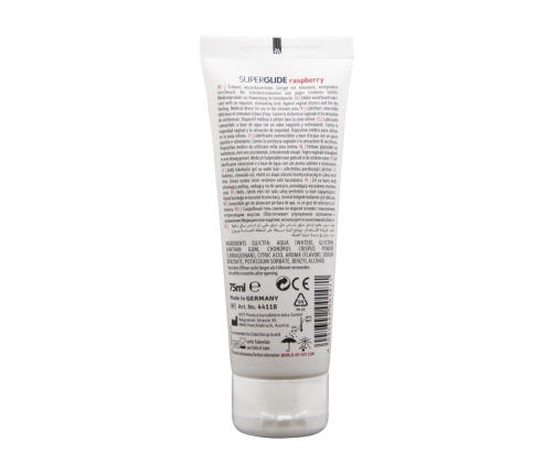 Superglide - Edible Waterbased Lubricant - Raspberry - 3 fl oz / 75 ml