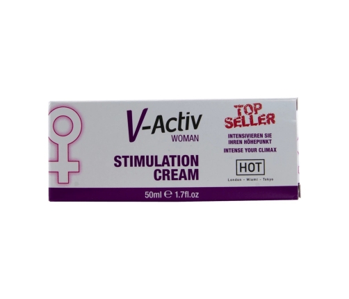 V-Activ - Stimulation Cream for Women - 2 fl oz / 50 ml
