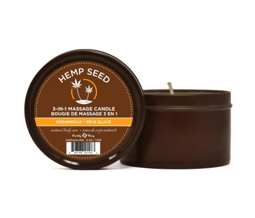 Earthly Body Świeca do masażu Dreamsicle 170g naturalne olejki