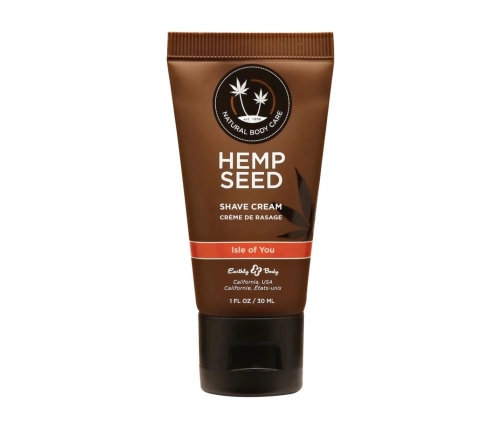 Earthly Body Hemp Shave Cream 30ml krem do golenia z olejem konopnym