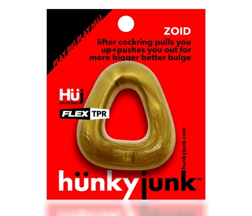 Hunkyjunk Zoid Trapezoid Lifter Comfort Ring Bronze Metallic