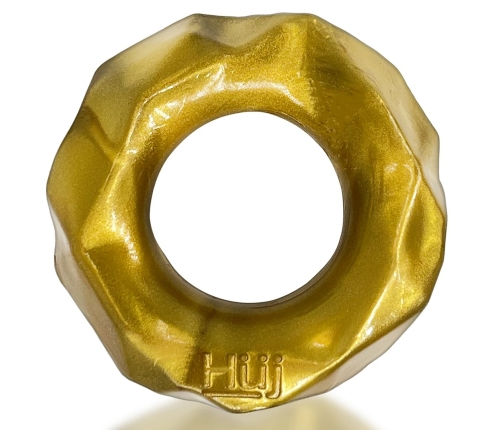 Hunkyjunk Fractal Bronze Comfort Fit Stretch Ring Plus+SILICONE