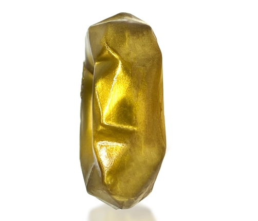 Hunkyjunk Fractal Bronze Comfort Fit Stretch Ring Plus+SILICONE