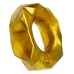 Hunkyjunk Fractal Bronze Comfort Fit Stretch Ring Plus+SILICONE