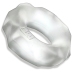 Hunkyjunk Fractal Tactile Ring Clear Ice - Flexible Plus+Silicone System