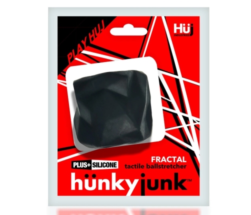 hunkyjunk Fractal Tactile Ballstretcher Plus+SILICONE Tar Ice Blue