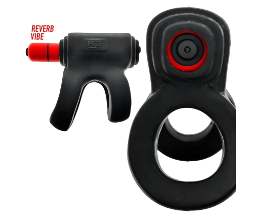 Revhammer Shaft Vibe Ring Tar Ice/Red - Vibrating Shaft-Top System by Hunkyjunk