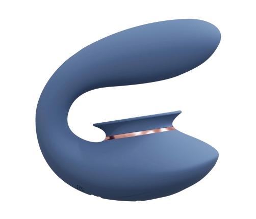 Twitch 3 - Rechargeable Vibrator and Suction - Blue/Grey