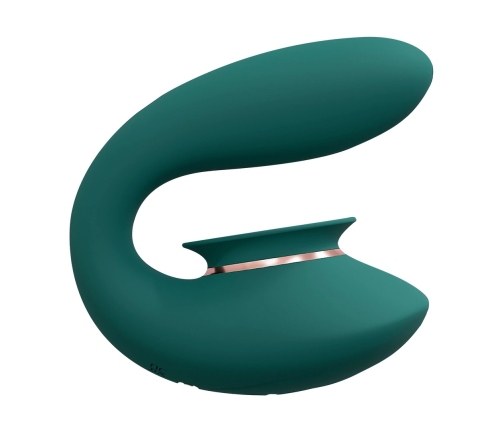 Twitch 3 - Rechargeable Vibrator and Suction - Forest Green