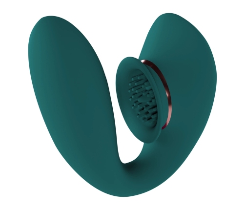 Twitch 3 - Rechargeable Vibrator and Suction - Forest Green