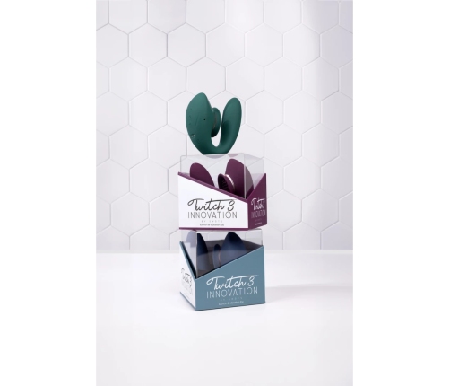 Twitch 3 - Rechargeable Vibrator and Suction - Forest Green