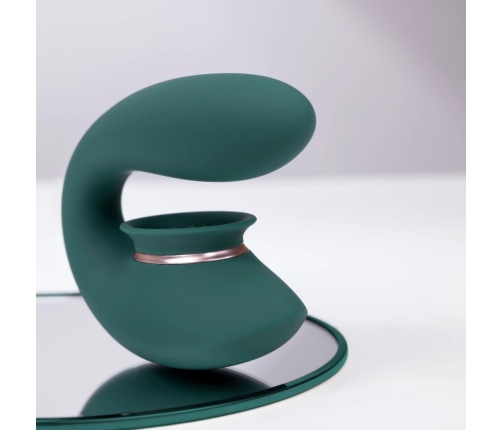 Twitch 3 - Rechargeable Vibrator and Suction - Forest Green
