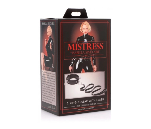 Leather Collar with Leash