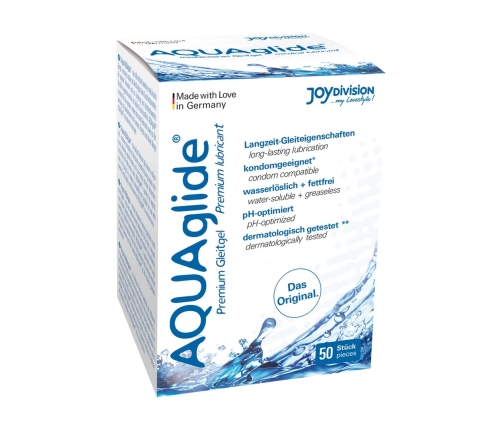 AQUAglide Neutral Water-Based Lubricant 50 Sachets x 3 ml Medical Formula