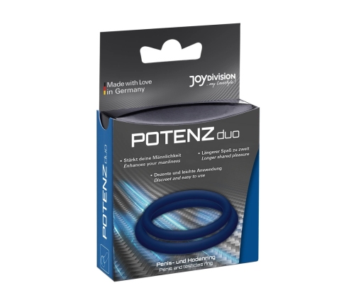 POTENZduo Flexible Dual Ring Set for Enhanced Performance, Black