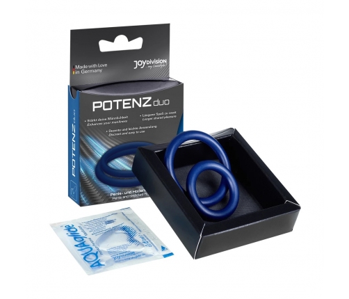 POTENZduo Flexible Dual Ring Set for Enhanced Performance, Black