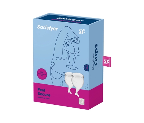 Feel Secure Menstrual Cup - Flexible Medical-Grade Silicone, Size M