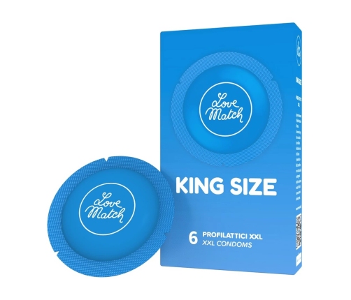 King Size - Condoms - 2.4 / 60 mm - 6 Pieces