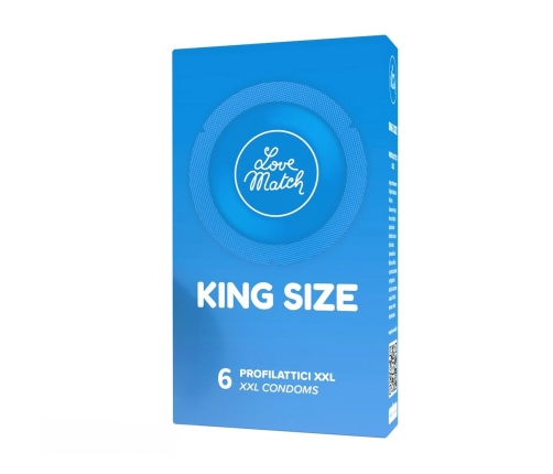 King Size - Condoms - 2.4 / 60 mm - 6 Pieces