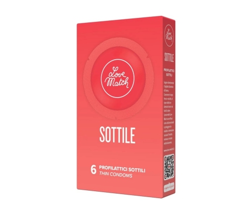 Sottile - Thin Condoms - 6 Pieces