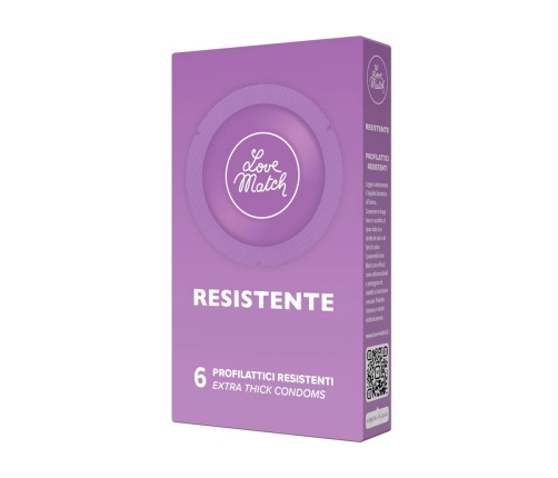 Resistente - Strong Condoms - 6 Pieces