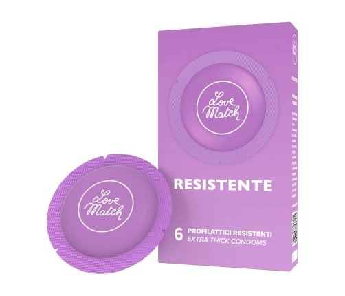 Resistente - Strong Condoms - 6 Pieces