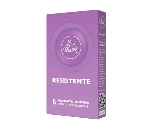 Resistente - Strong Condoms - 6 Pieces