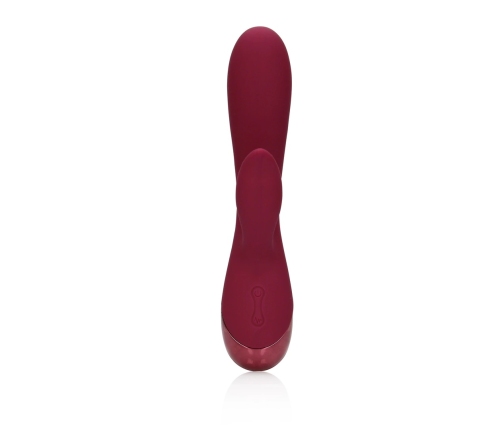 Smooth Silicone Rabbit Vibrator - Dark Cherry
