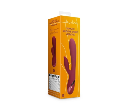 Smooth Silicone Rabbit Vibrator - Dark Cherry