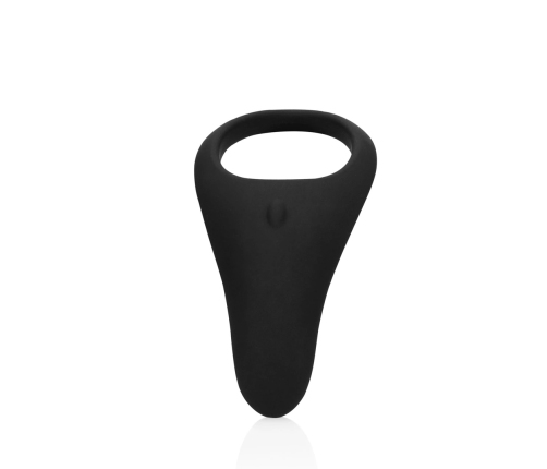 Pointed Vibrating Cock Ring - Licorice Black