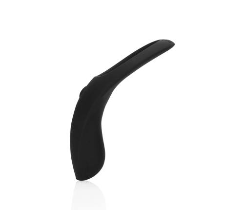 Pointed Vibrating Cock Ring - Licorice Black