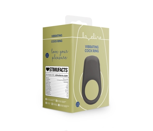 Vibrating Cock Ring - Licorice Black