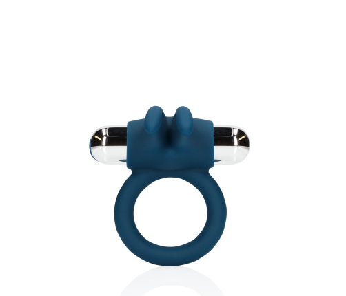 Vibrating Rabbit Cock Ring - Baltic Blue