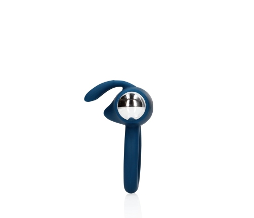 Vibrating Rabbit Cock Ring - Baltic Blue