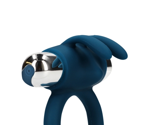 Vibrating Rabbit Cock Ring - Baltic Blue